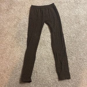 Leopard print brown leggings